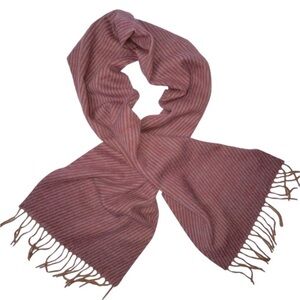 NEW Chelsey by Joseph Cashmere Scarf Gray Striped